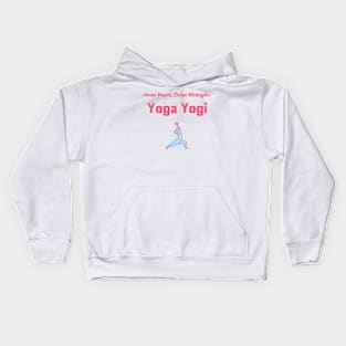 Inner Peace, Outer Strength: Yoga Yogi Yoga Kids Hoodie